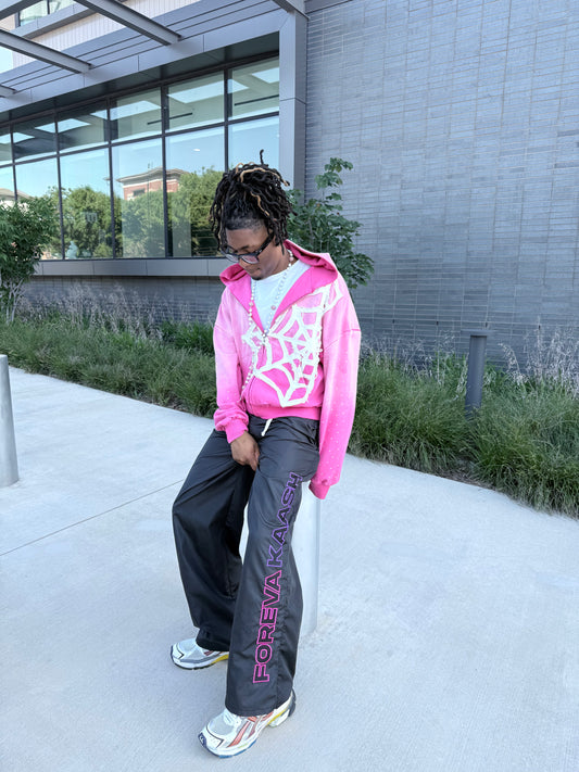 "PINK" Web Zip Up