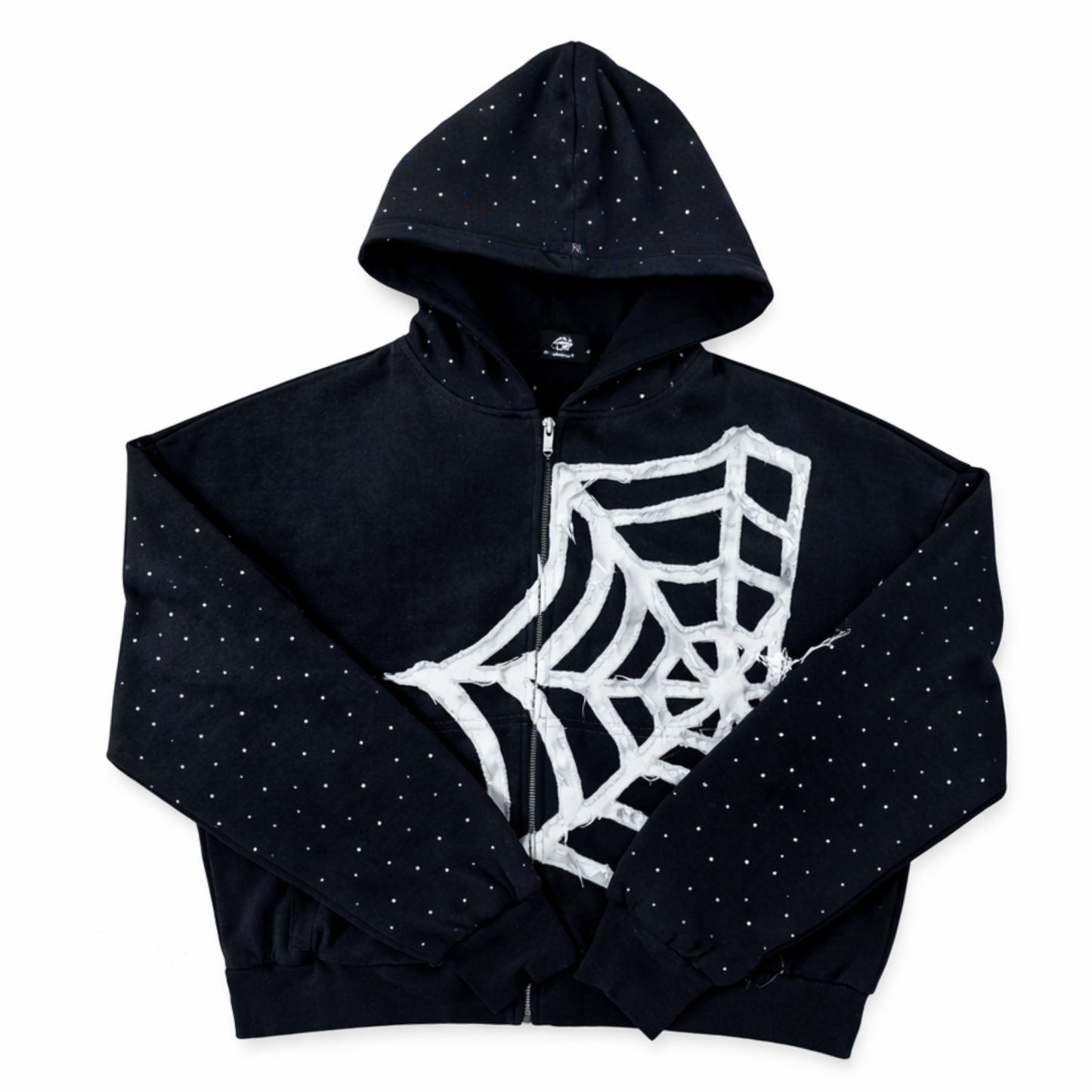 "BLACK" Web Zip Up