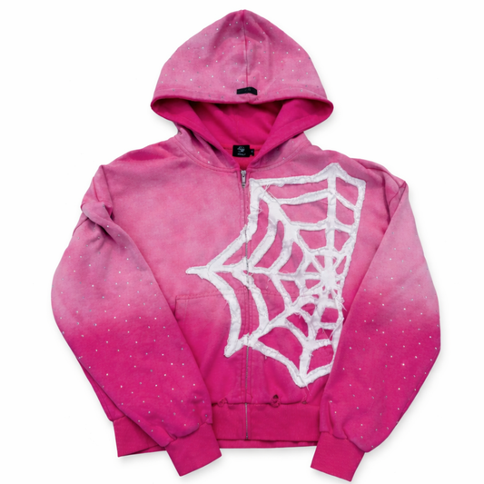 "PINK" Web Zip Up